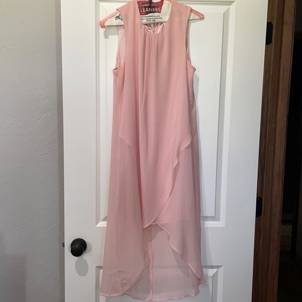 Peach high low dress never worn
